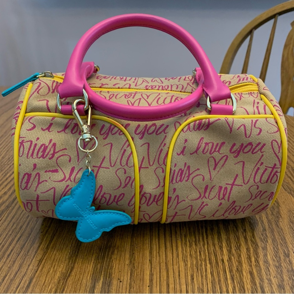 Victoria's Secret Y2K Rare Vintage Butterfly Mini Barrel Bag Purse